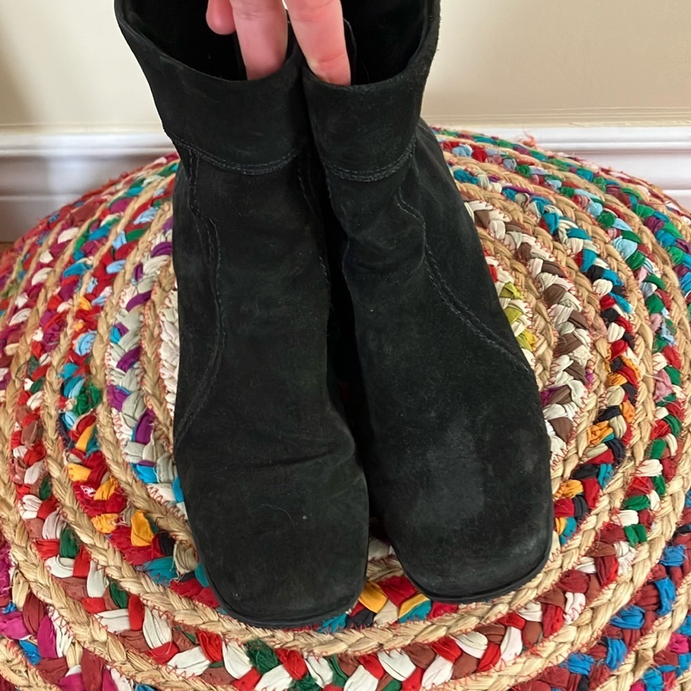 La CANADIENNE Black Wedges Ankle Boots